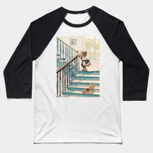 stairs with a bear Baseball T-Shirt